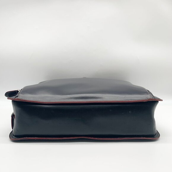 Lodis Black Leather Convertible Briefcase - Picture 5 of 12